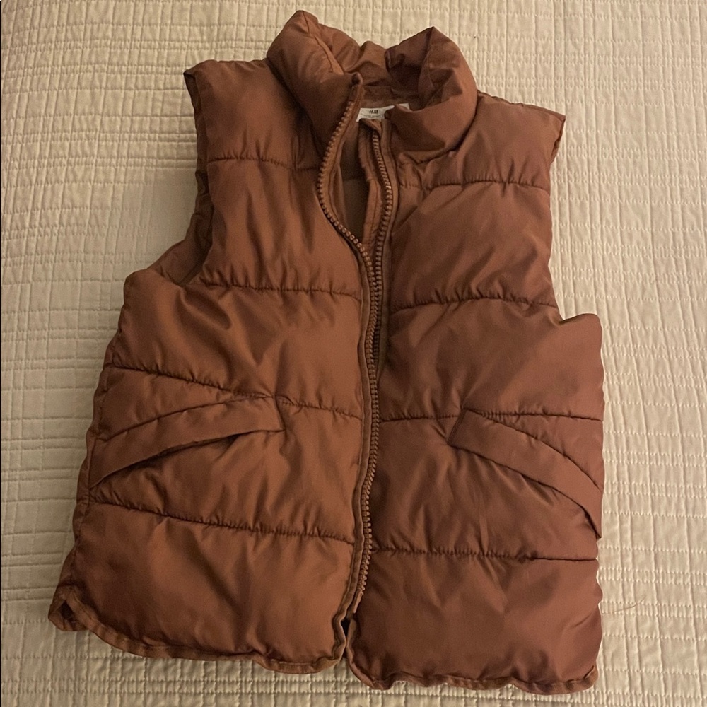 Kids Brown Puffer Vest